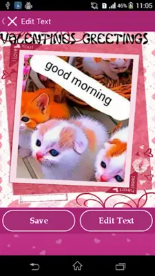 Valentines Greetings android App screenshot 1