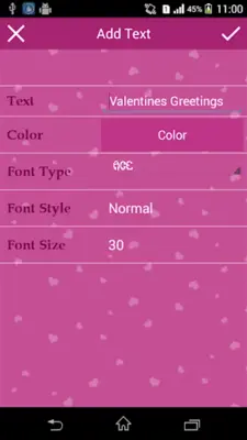 Valentines Greetings android App screenshot 4